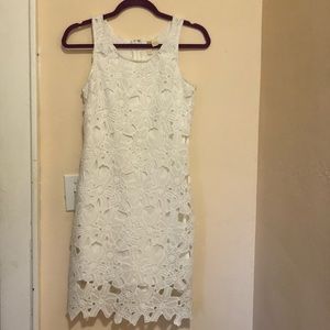 White floral dress